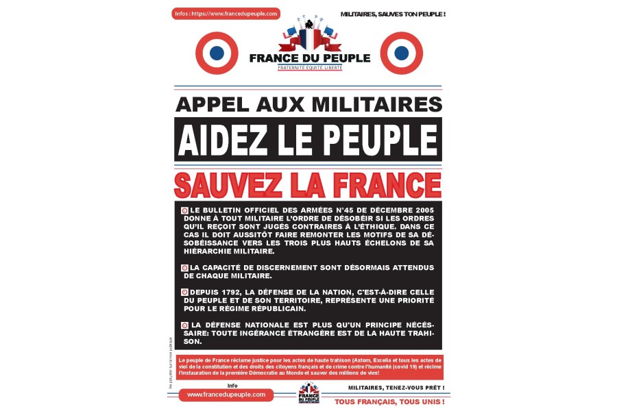 Affiche (Destinée aux militaires)